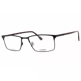   Flexon FLEXON E1129 szemüvegkeret matt fekete/clear demo lencsék férfi