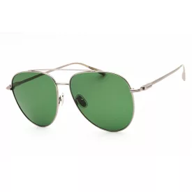   Salvatore Ferragamo SF308S napszemüveg világos ruténium/zöld férfi