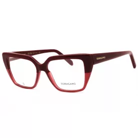   Salvatore Ferragamo SF2971 szemüvegkeret bordó/Clear demo lencsék női