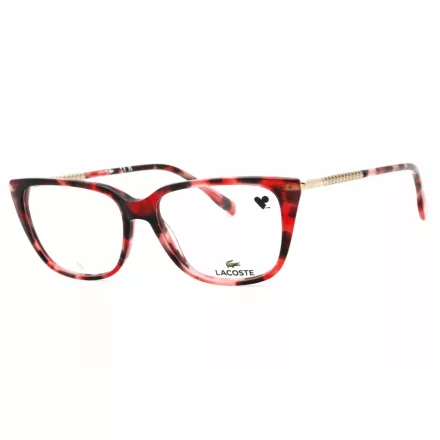 Lacoste L2939 szemüvegkeret barna piros/Clear demo lencsék női
