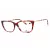 Lacoste L2939 szemüvegkeret barna piros/Clear demo lencsék női