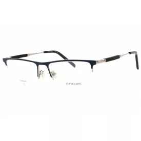   Salvatore Ferragamo SF2586 szemüvegkeret kék/világos ruténium/clear demo lencsék férfi