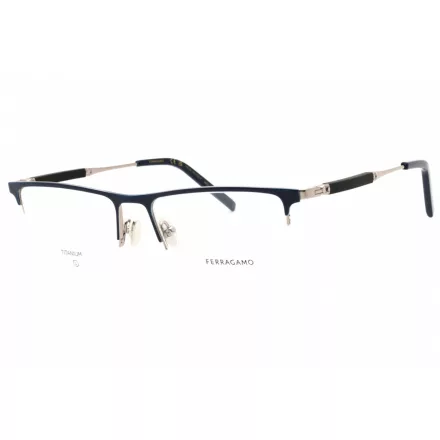 Salvatore Ferragamo SF2586 szemüvegkeret kék/világos ruténium/clear demo lencsék férfi