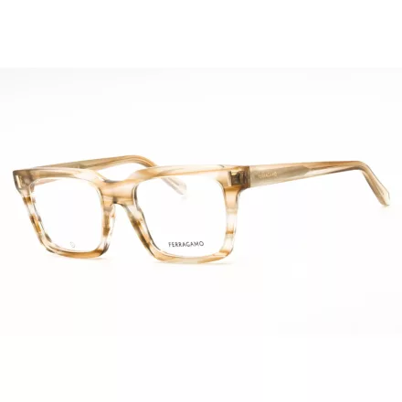 Salvatore Ferragamo SF2993 szemüvegkeret csíkos SAND/Clear demo lencsék női