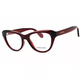   Salvatore Ferragamo SF2989 szemüvegkeret átlátszó piros/clear demo lencsék női