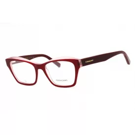   Salvatore Ferragamo SF2951N szemüvegkeret bordó/rózsa/Clear demo lencsék női