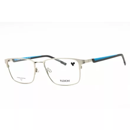 Flexon FLEXON E1154 szemüvegkeret szatén ezüst/ CERULEAN/clear demo lencsék férfi