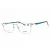 Flexon FLEXON E1154 szemüvegkeret szatén ezüst/ CERULEAN/clear demo lencsék férfi