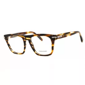   Salvatore Ferragamo SF3015 szemüvegkeret csíkos barna/clear demo lencsék férfi