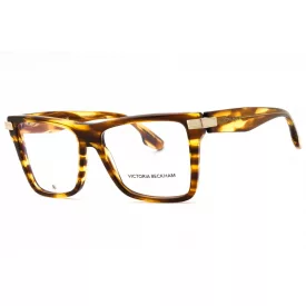   Victoria Beckham VB2677 szemüvegkeret csíkos TOBACCO/Clear demo lencsék női