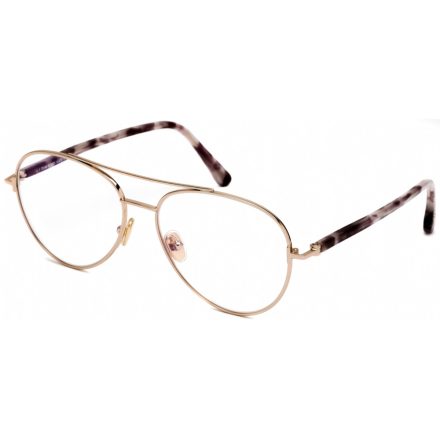 Tom Ford FT5684-B szemüvegkeret csillógó rózsa arany/füstszürke / Clear lencsék Unisex férfi női