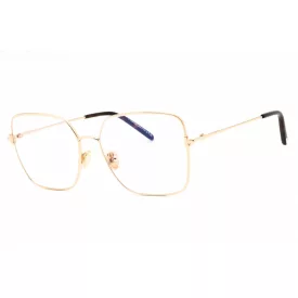   Tom Ford FT5739-B szemüvegkeret csillógó rózsa arany/clear/kék-világos blokk lencsék női