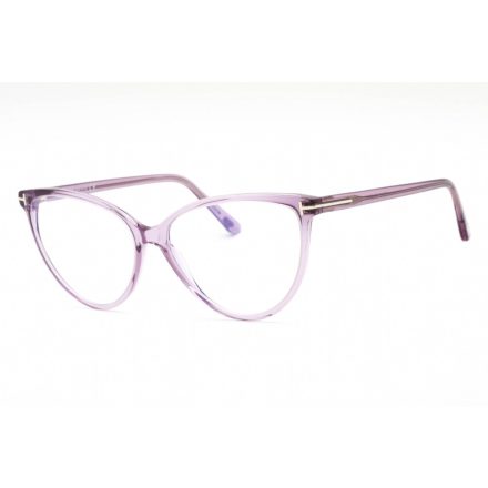 Tom Ford FT5743-B szemüvegkeret csillógó lilac/Clear/kék-világos blokk lencsék női