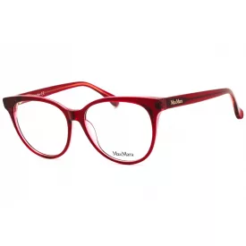   Max Mara MM5012 szemüvegkeret csillógó piros/clear demo lencsék női