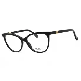   Max Mara MM5018 szemüvegkeret csillógó fekete/clear demo lencsék női