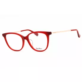   Max Mara MM5008-F szemüvegkeret csillógó piros/clear demo lencsék női