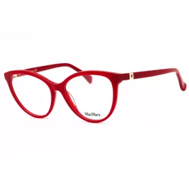   Max Mara MM5024 szemüvegkeret csillógó piros/clear demo lencsék női