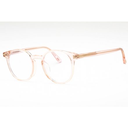 Tom Ford FT5796-K-B szemüvegkeret csillógó rózsaszín/Clear/kék-világos blokk lencsék Unisex férfi női