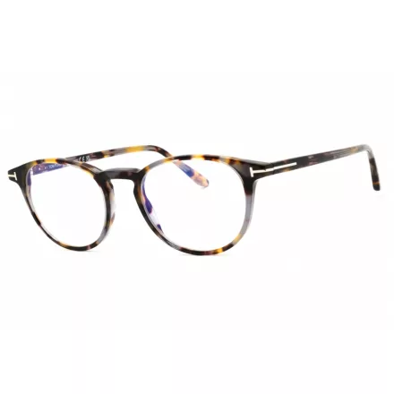 Tom Ford FT5803-B szemüvegkeret  barna/clear/kék-világos blokk lencsék férfi