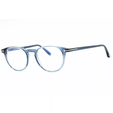 Tom Ford FT5803-B szemüvegkeret csillógó kék/clear/kék-világos blokk lencsék férfi