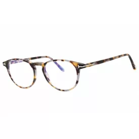   Tom Ford FT5803-B szemüvegkeret  barna/clear/kék-világos blokk lencsék férfi