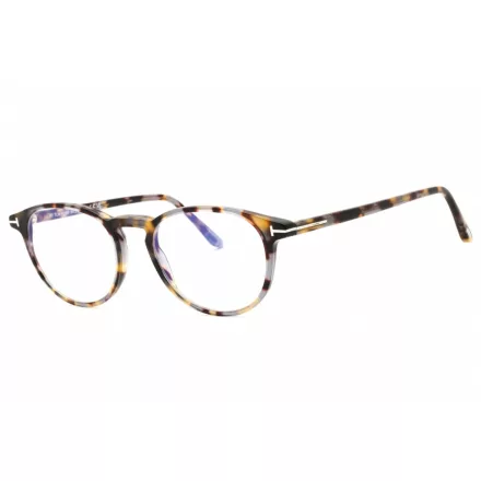Tom Ford FT5803-B szemüvegkeret  barna/clear/kék-világos blokk lencsék férfi