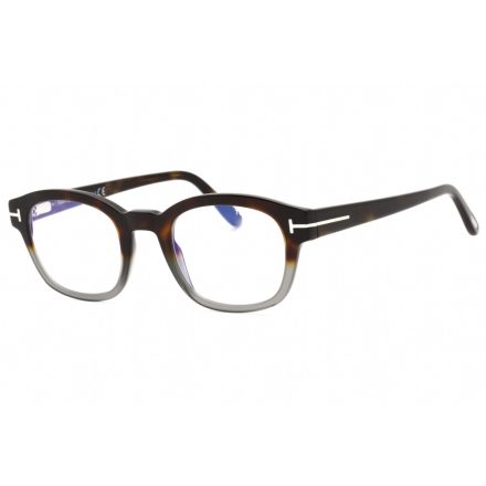 Tom Ford FT5808-B szemüvegkeret  barna/Clear/kék-világos blokk lencsék Unisex férfi női