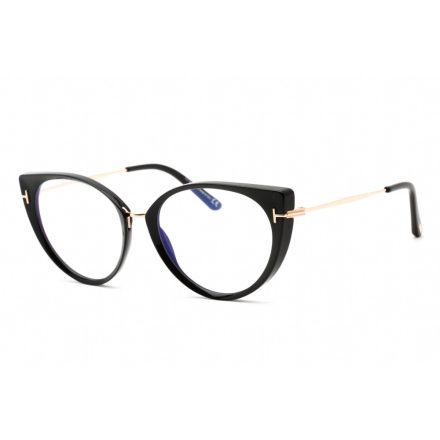 Tom Ford FT5815-B szemüvegkeret csillógó fekete / Clear lencsék Unisex férfi női