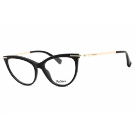   Max Mara MM5049 szemüvegkeret csillógó fekete/clear demo lencsék női