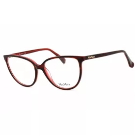   Max Mara MM5055 szemüvegkeret csillógó bordó/clear demo lencsék női