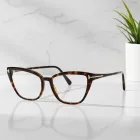 Tom Ford FT5825-B szemüvegkeret sötét barna / Clear lencsék női