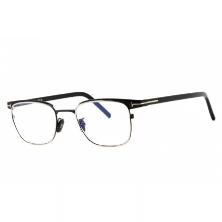 Tom Ford FT5854-D-B szemüvegkeret csillógó fekete/clear/kék-világos blokk lencsék férfi
