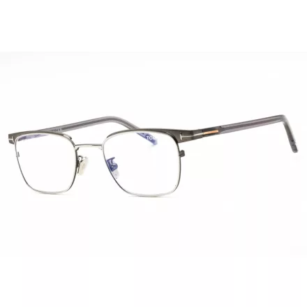 Tom Ford FT5854-D-B szemüvegkeret csillógó szürke/clear/kék-világos blokk lencsék férfi
