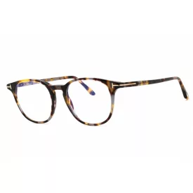   Tom Ford FT5832-B szemüvegkeret  barna/clear/kék-világos blokk lencsék férfi