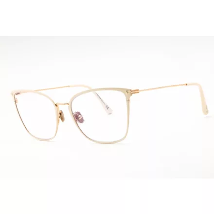 Tom Ford FT5839-B szemüvegkeret elefántcsont/clear/kék-világos blokk lencsék női
