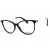 Max Mara MM5078 szemüvegkeret csillógó fekete/clear demo lencsék női