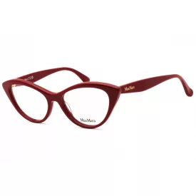   Max Mara MM5083 szemüvegkeret csillógó piros/clear demo lencsék női