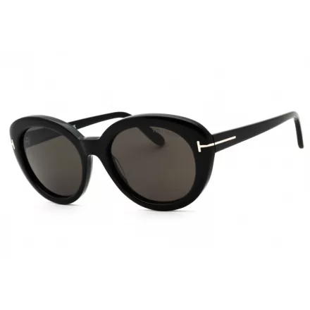 Tom Ford FT1009 napszemüveg csillógó fekete  / füstszürke női