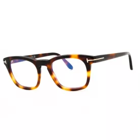   Tom Ford FT5870-B szemüvegkeret barna/másik/clear/kék-világos blokk lencsék férfi