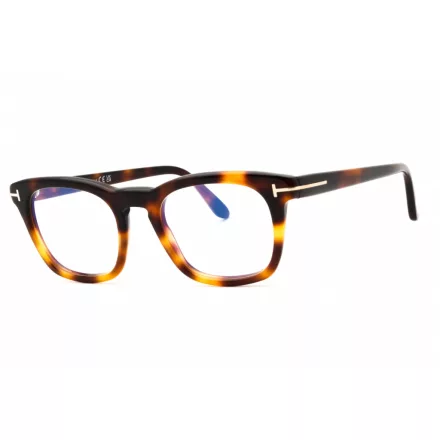 Tom Ford FT5870-B szemüvegkeret barna/másik/clear/kék-világos blokk lencsék férfi