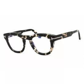   Tom Ford FT5873-B szemüvegkeret fekete/másik/clear/kék-világos blokk lencsék férfi