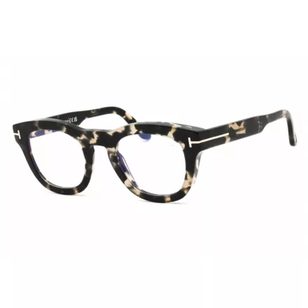 Tom Ford FT5873-B szemüvegkeret fekete/másik/clear/kék-világos blokk lencsék férfi