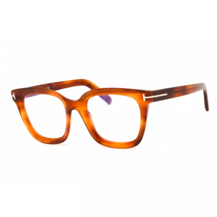 Tom Ford FT5880-B szemüvegkeret blonde barna/Clear/kék-világos blokk lencsék női