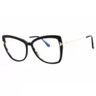 Tom Ford FT5882-B szemüvegkeret fekete/másik/clear/kék-világos blokk lencsék női