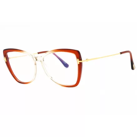 Tom Ford FT5882-B szemüvegkeret narancssárga/másik/clear/kék-világos blokk lencsék női