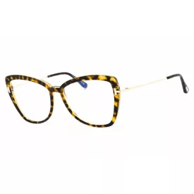   Tom Ford FT5882-B szemüvegkeret barna/másik/clear/kék-világos blokk lencsék női