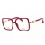 Max Mara MM5108-H szemüvegkeret csillógó fuxia/clear demo lencsék női