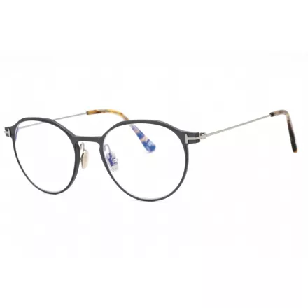Tom Ford FT5866-B szemüvegkeret matt sötét ruténium/csillógó szürke barna/Clear/kék- férfi
