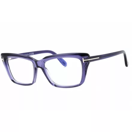 Tom Ford FT5894-B szemüvegkeret csillógó violet/clear/kék-világos blokk lencsék női