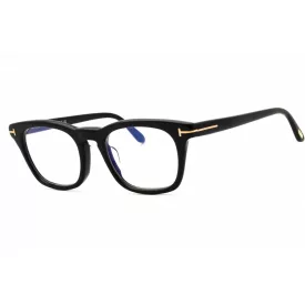   Tom Ford FT5870-F-B szemüvegkeret csillógó fekete/clear/kék-világos blokk lencsék férfi